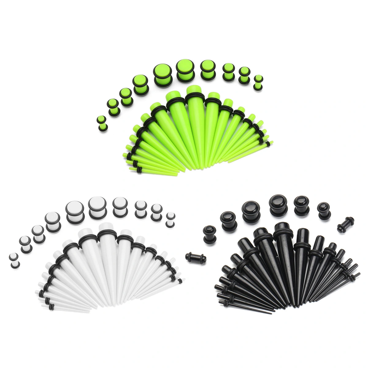 Pointed Cone Hypoallergenic Acrylic Ear Expander