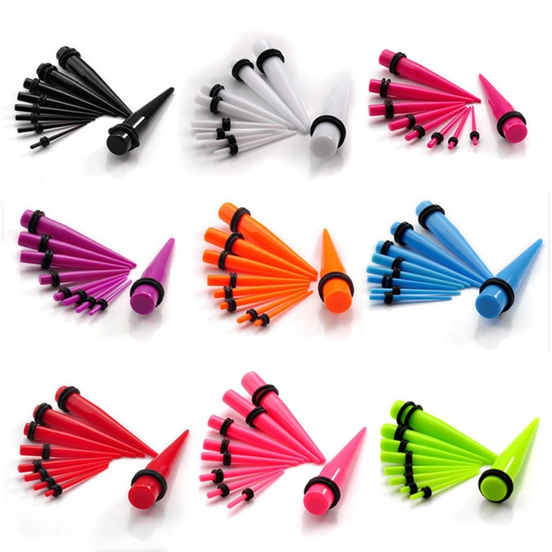Pointed Cone Hypoallergenic Acrylic Ear Expander