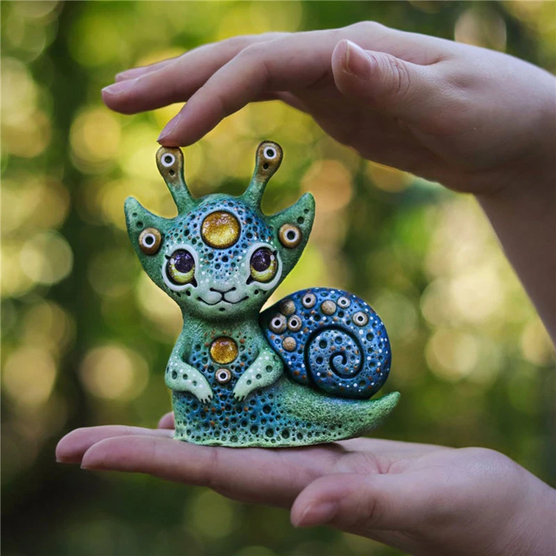 The Creatures Of The Fantasy World Are Perfectly Decorated With Resin Ornaments