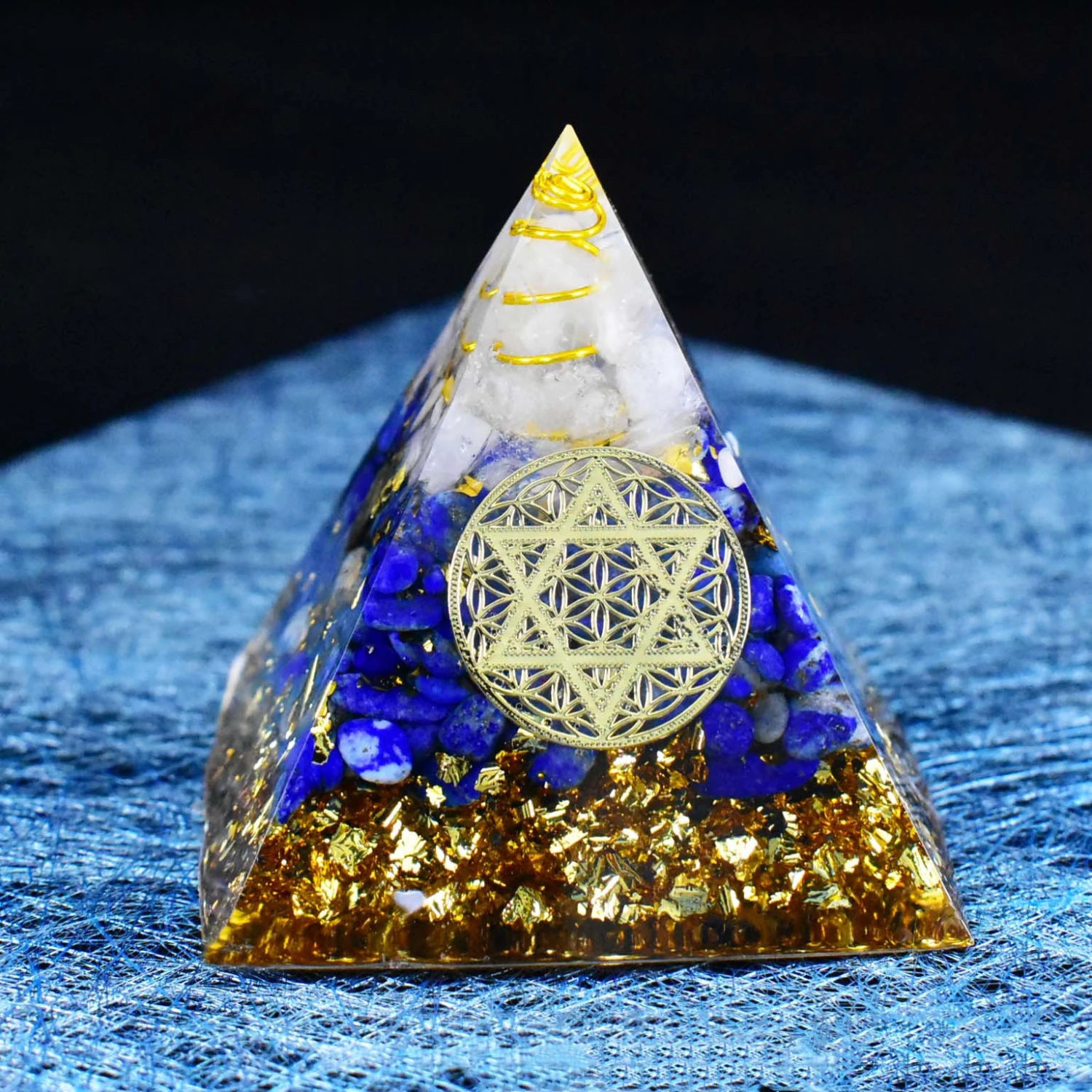 Seven Chakras Natural Crystal Gravel Energy Tower