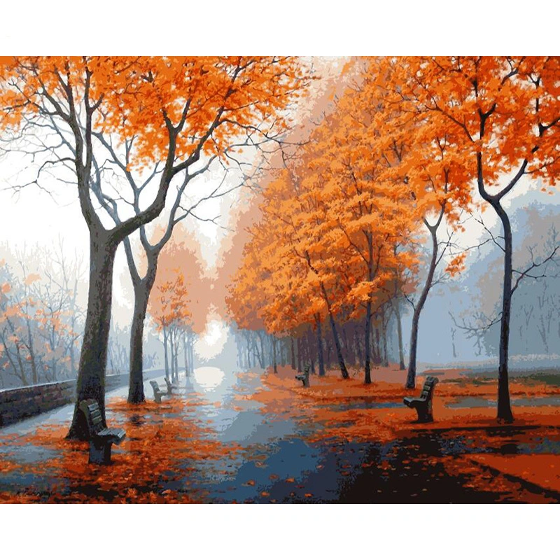 Digital Oil Painting Landscape Painting Wholesale USA Shopify AliExpress