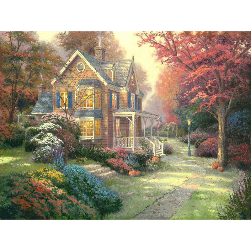 Digital Oil Painting Wholesale Frameless Diy Landscape