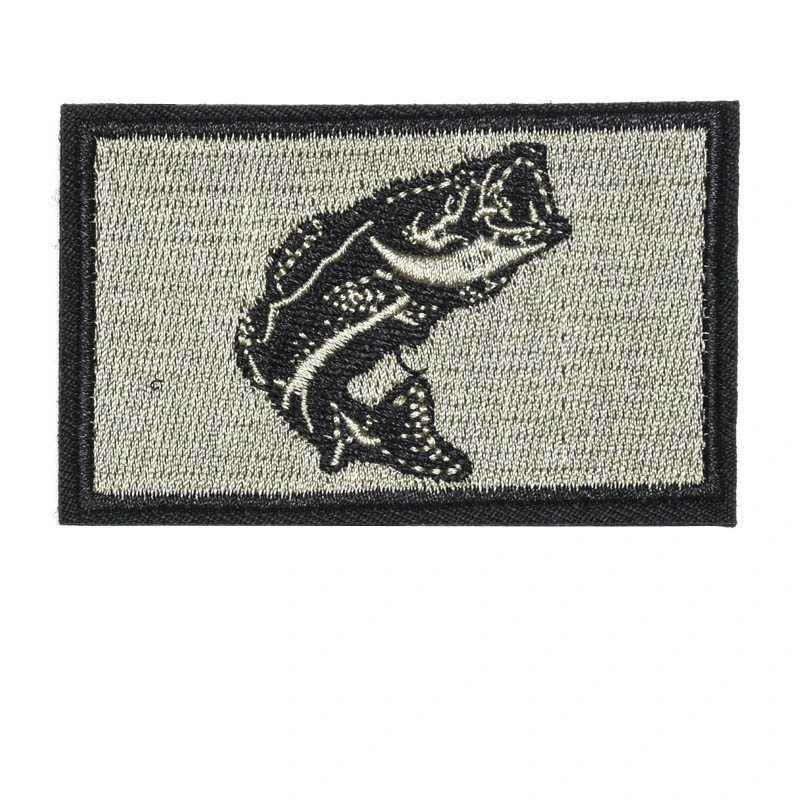 Fish Embroidered Velcro Tape To Send Rough Surface