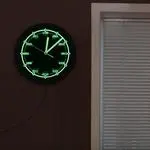 LED Luminous Wall Clock Black Wall Clock Binary Time Scale Home Decoration Clock Wall Clock