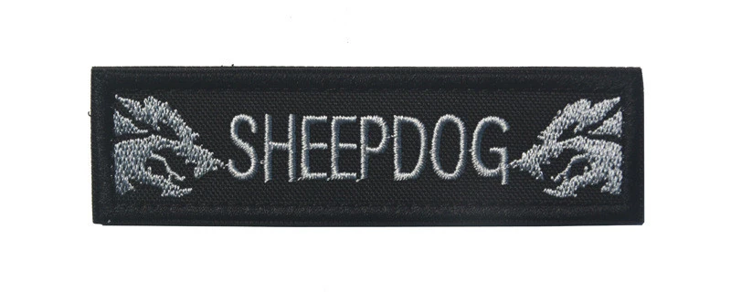 Shepherd Dog Pattern Exquisitely Embroidered Velcro Armband Sticker