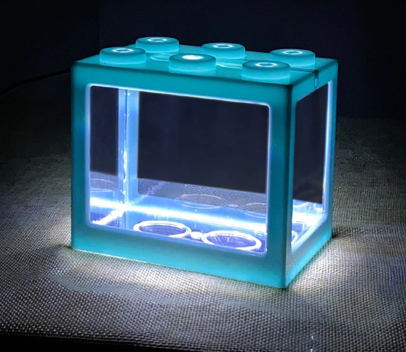 Small Building Block Box Fish Tank Special Fish Tank For Thai Fighting Fish