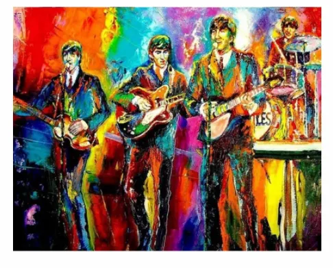 Digital Rock Band Frameless Oil Painting By Numbers On Canvas DIY Home Decoration