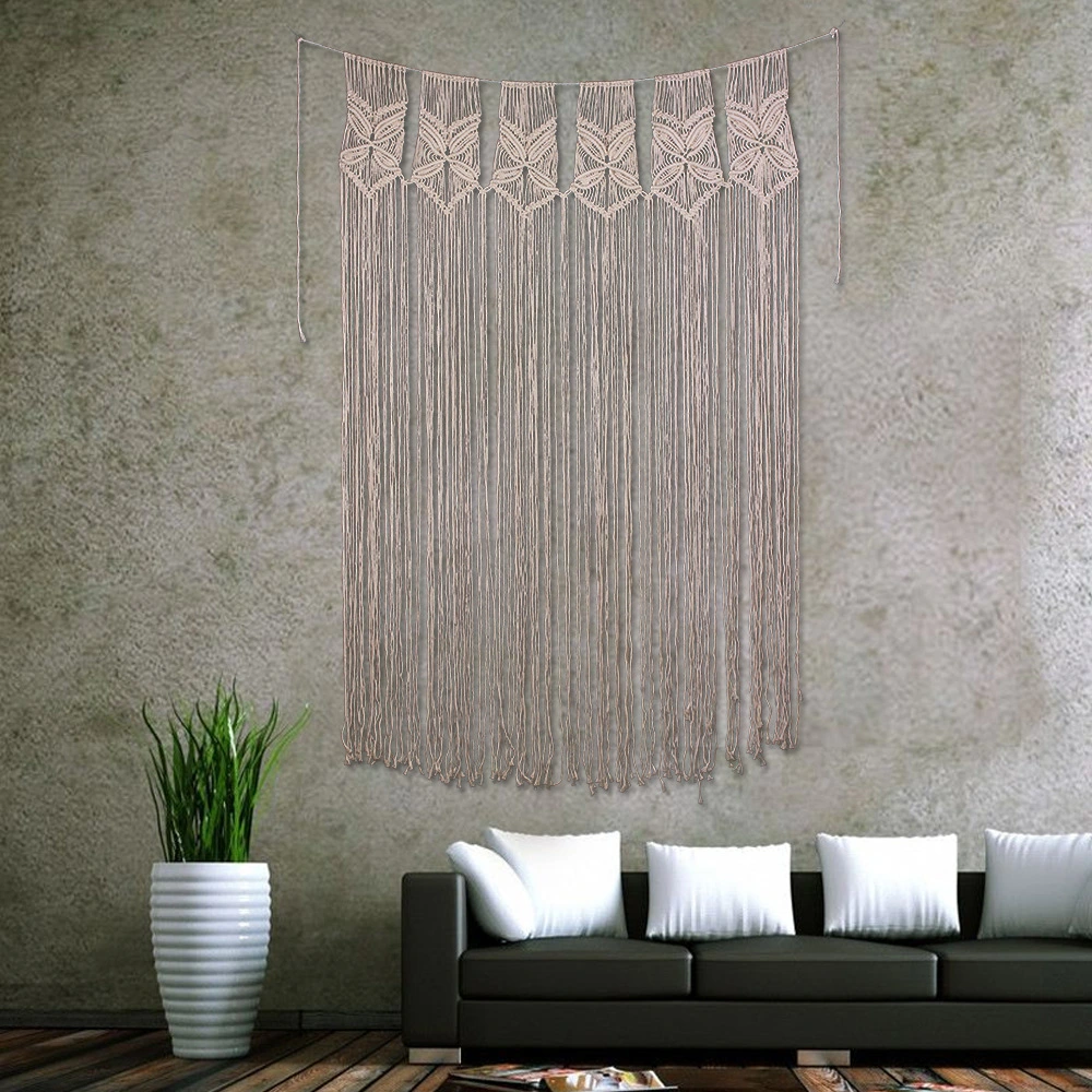 Cotton Rope Tapestry Curtain Partition Door Curtain