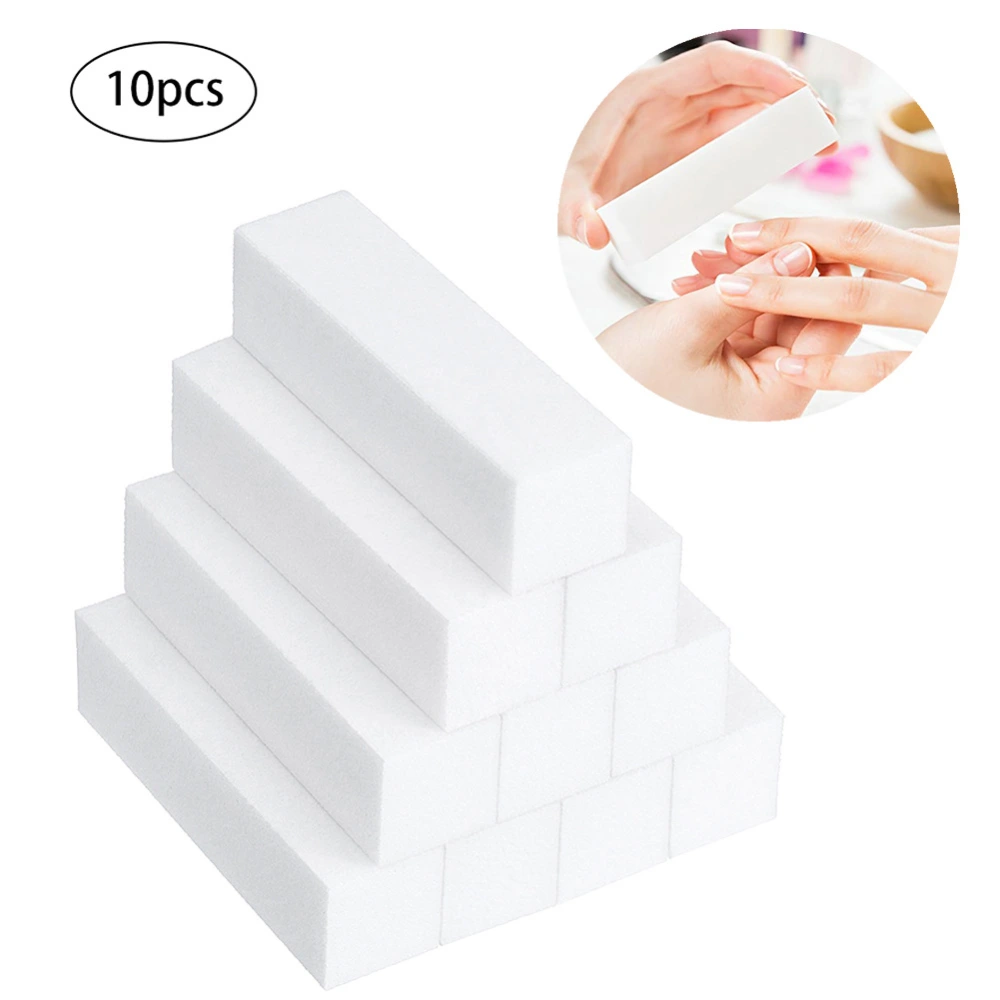 Nail White Tofu Block High Foaming Four-sided Polishing Block