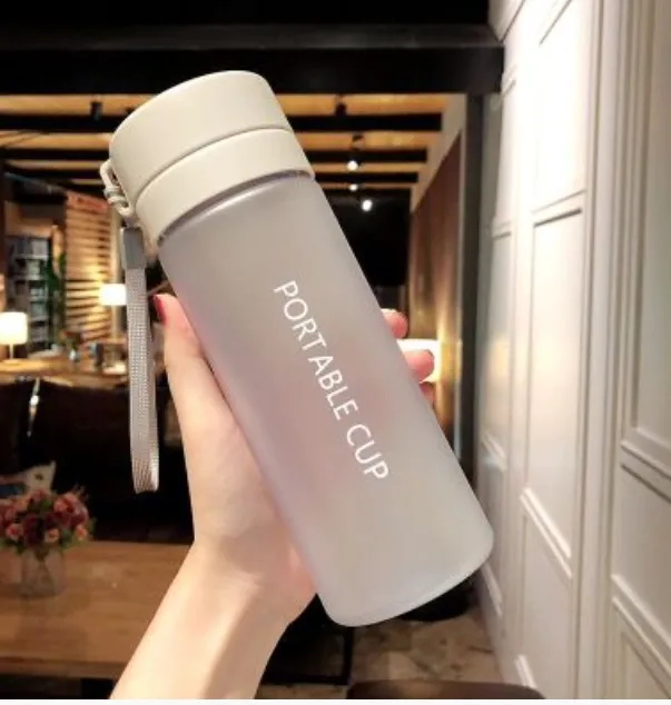 Large Capacity Outdoor Sports Water Bottle Plastic Cup
