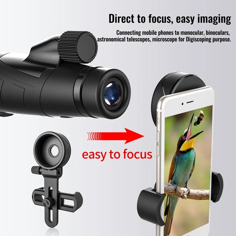 Telescope Mobile Phone Holder Camera Clip Telescope Universal