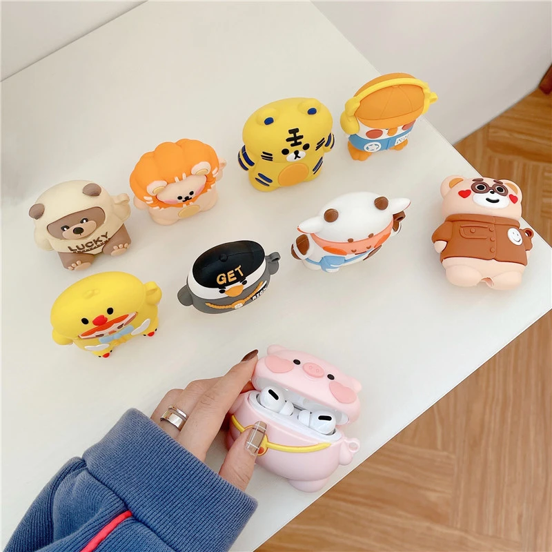 Compatible with Apple, Cartoon Small Zoo Suitable For Airpods Pro Protective Cover