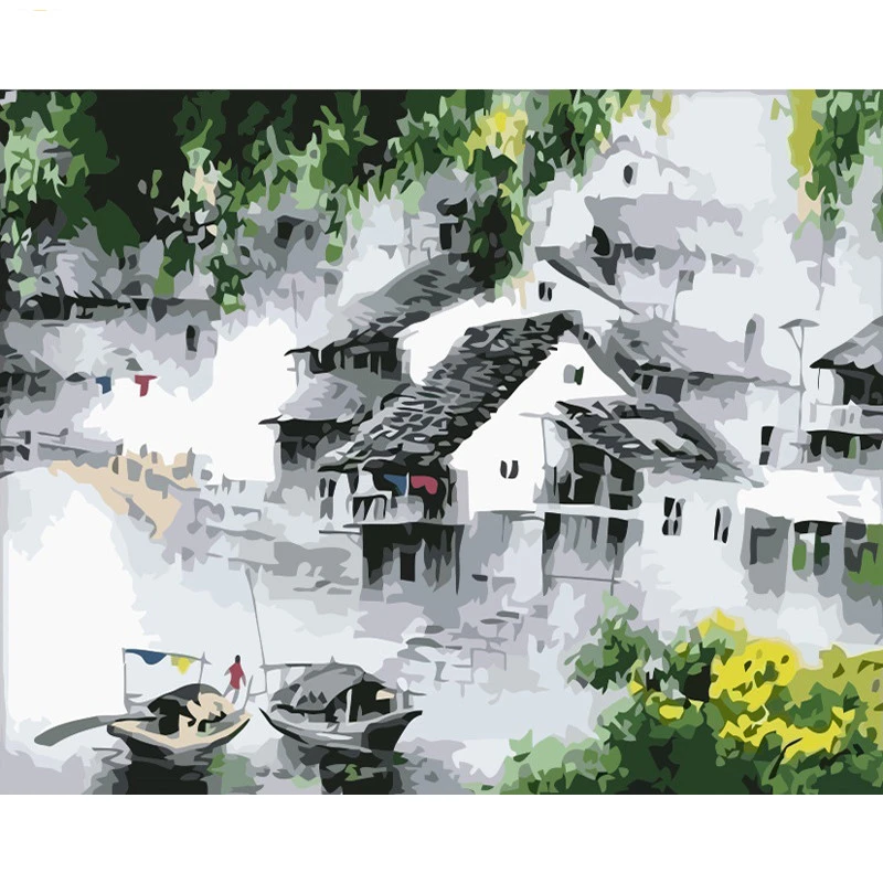 DIY Digital Painting Chinese Painting Wall Art Decoration Home Art Gift