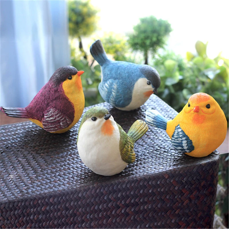 Balcony Home Furnishings, Wine Cabinet Decorations, Resin Simulation Bird Decorations