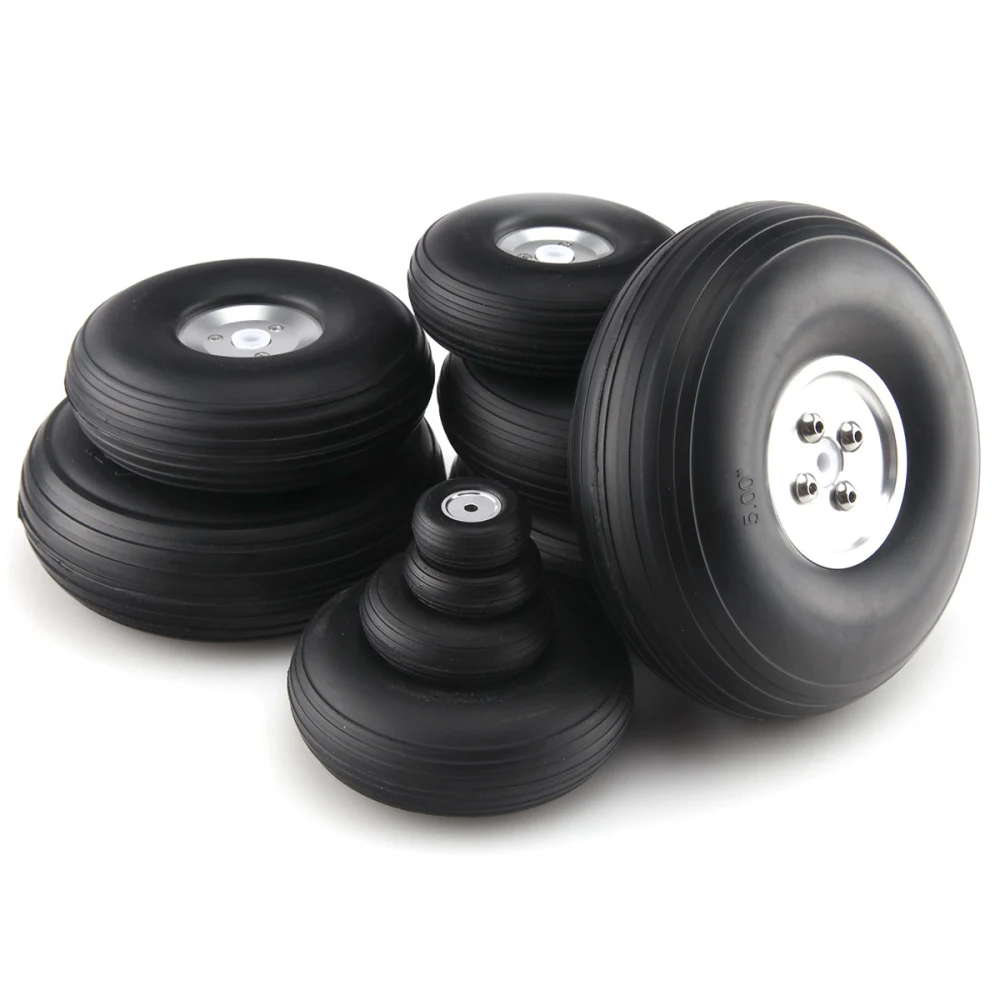 Remote Control Aircraft Wheels, PU Aluminum Core Wheels, Aircraft Wheels