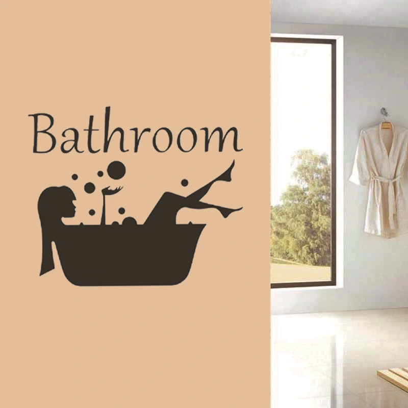 New English Wall Stickers Bathroom