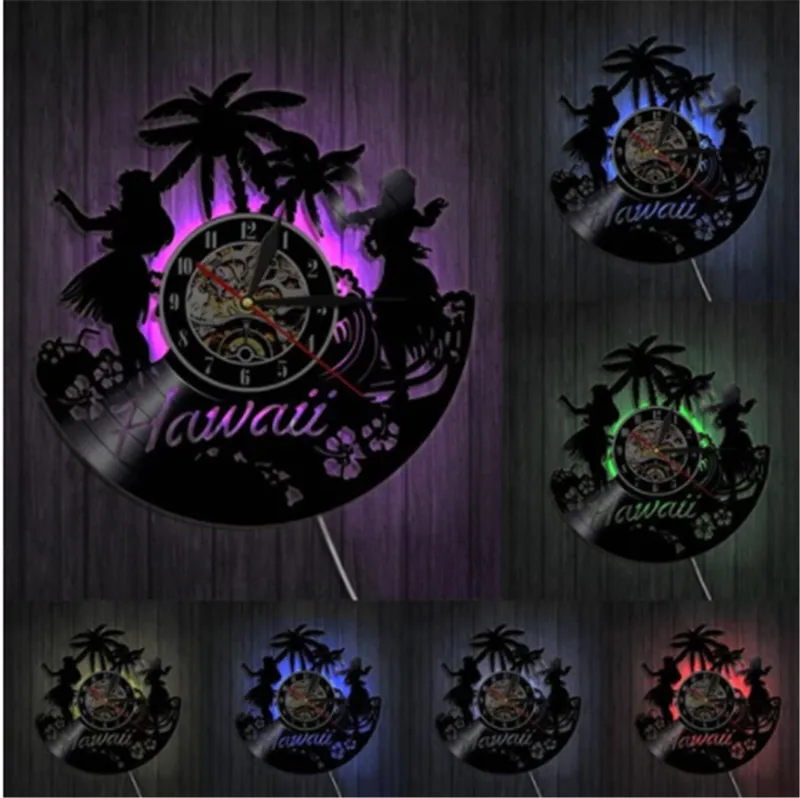 Creative Retro Digital Cutout Clock Country Place