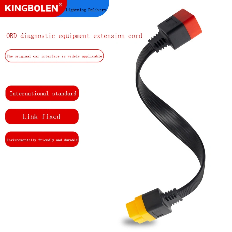 Car Tester OBD2 Extension Cord Car Computer X431 Extension Cord Conversion Plug Male To Female Adapter Cable