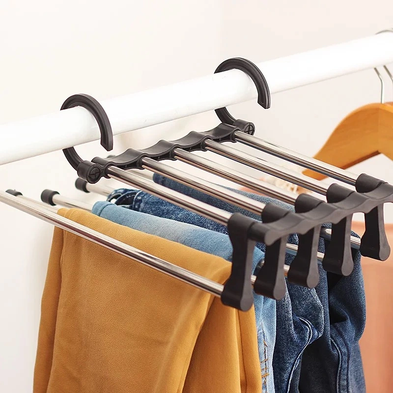 Functional Folding Clothes Hanger Pants Rack