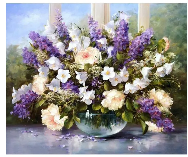 Frameless Oil Painting Flower Landscape Character Animal Photo Decoration