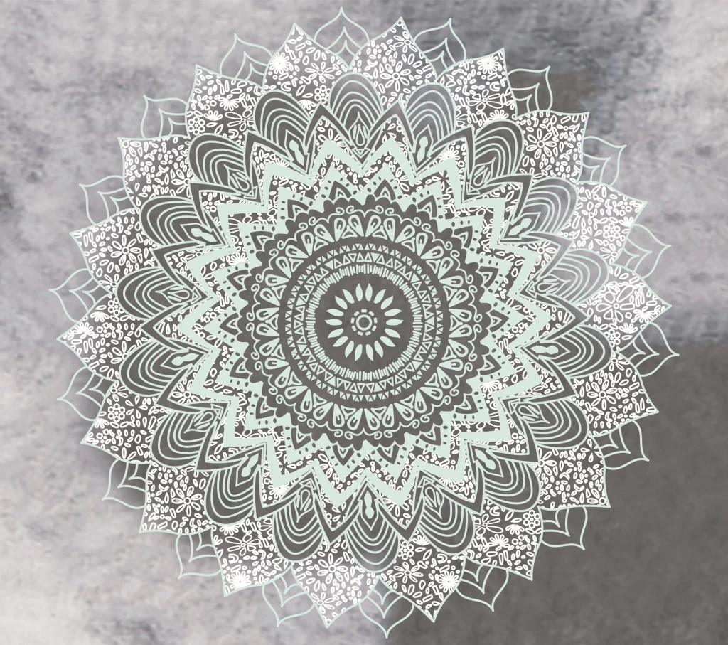 Cloth Mandala Flower Pattern Printed Tapestry