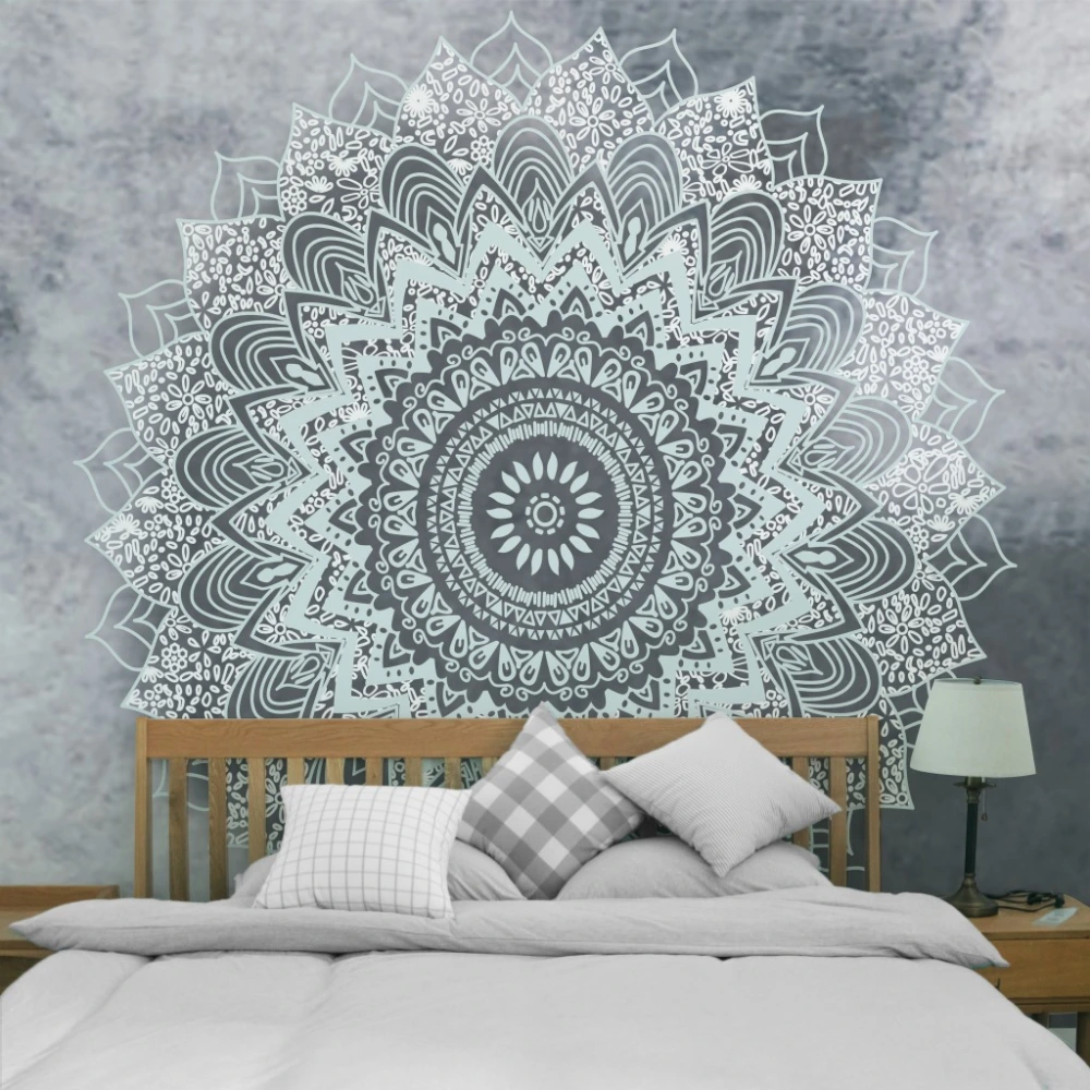 Cloth Mandala Flower Pattern Printed Tapestry