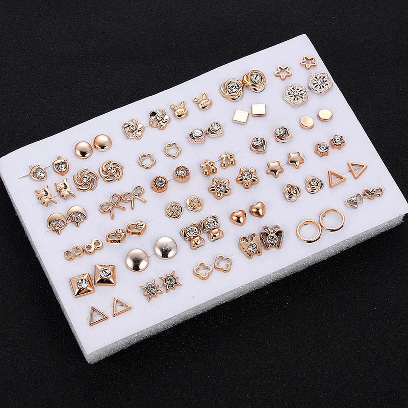 Fashion Korean Plastic Stud Earring Set