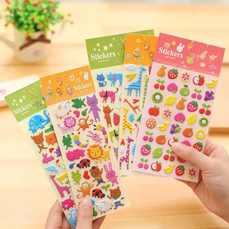 Cute Fruit Bubble Cotton Stickers Mobile Phone Decoration Stickers Hand Account Stickers