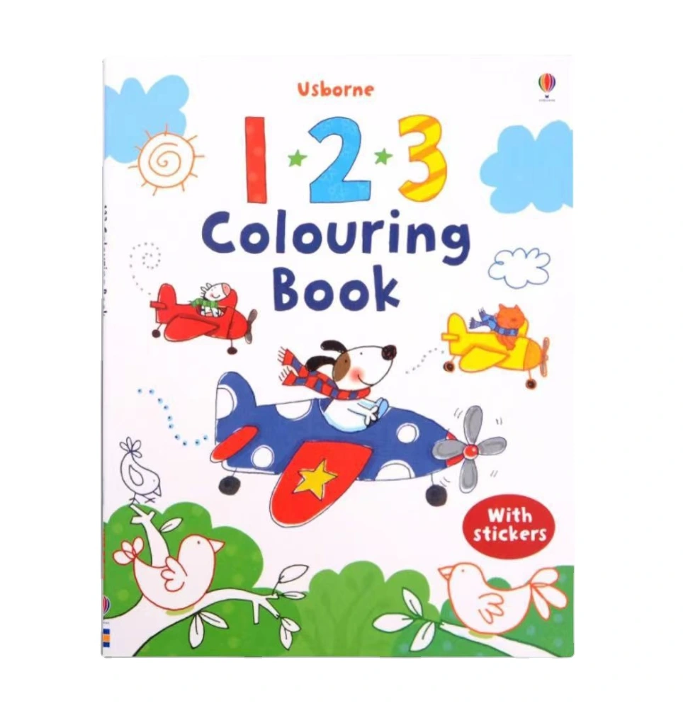 Usborne Colouring Book Baby Learn English Cartoon Coloring Book Painting Graffiti Sticker