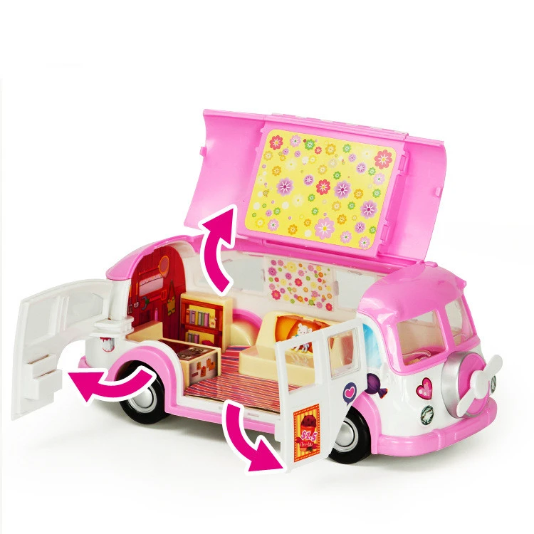 Children's Bus Camper Toy Ice Cream Picnic Car