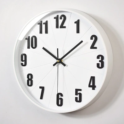 Plastic Silent Three-dimensional Digital Scale Wall Clock