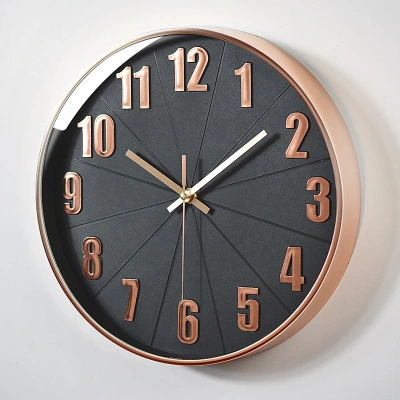 Plastic Silent Three-dimensional Digital Scale Wall Clock