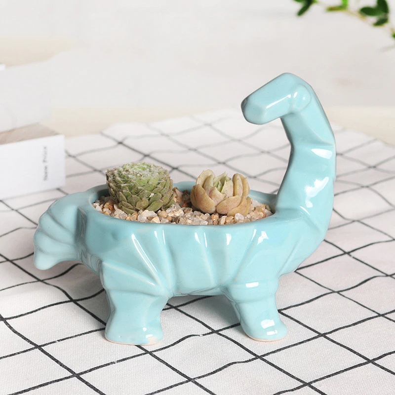 Cartoon Animal Dinosaur Succulents Ceramic Flower Pot