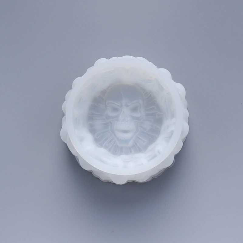 Crystal Epoxy Ashtray Mold New Skull Head Ashtray Mold High Mirror Surface