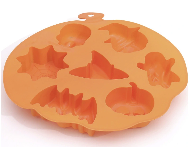 Halloween Pumpkin Bat Skull Silicone Cake Mould