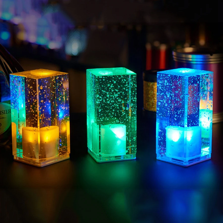 Bar Table Lamp Led Rechargeable Bar Table Lamp Night Light Clear Bar Table Lamp