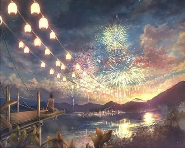 Fireworks Night DIY Painting By Numbers Kits