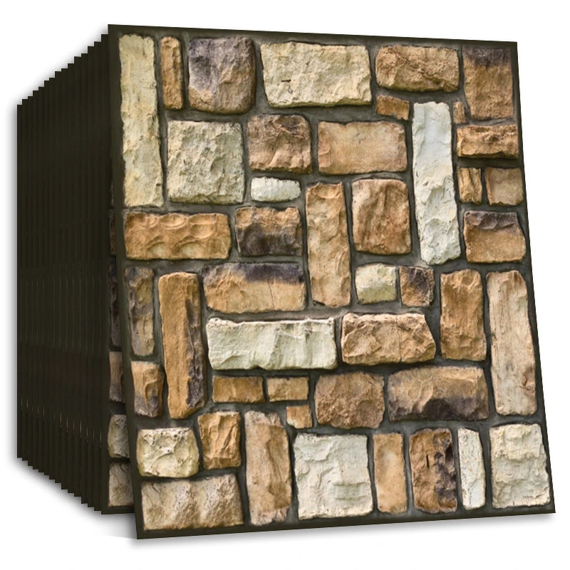 Self-adhesive Wallpaper Masonry Rock Texture 3d Wallpaper