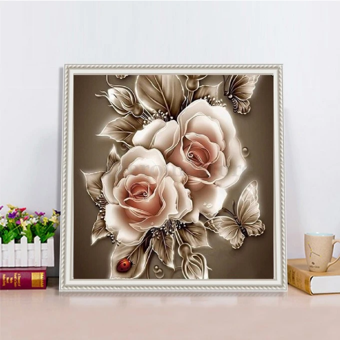 5d Diamond Painting Rose Diamond Cross Stitch