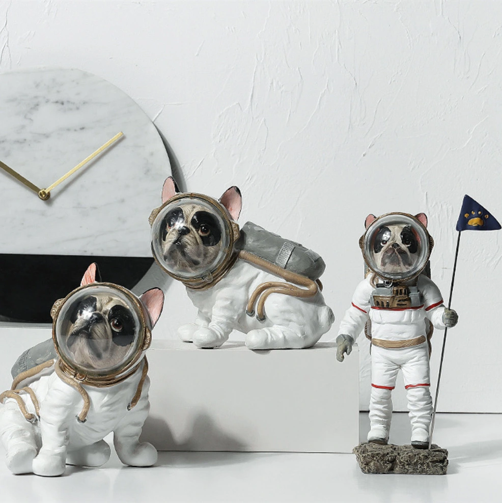 Cute Yuhang Sky Dog Resin Decoration Living Room Study Handicraft Decoration