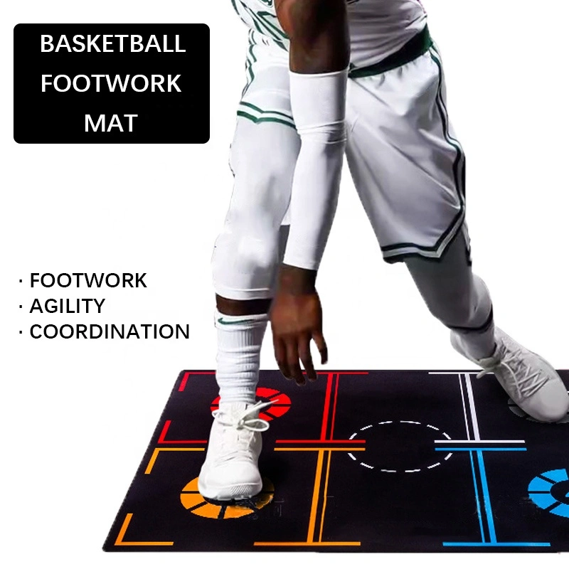 Basketball Footstep Mat Blanket Training Pace Ball Control Dribble