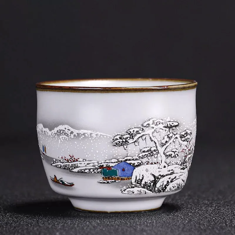 Ru Kiln Tea Cup Kung Fu Tea Set