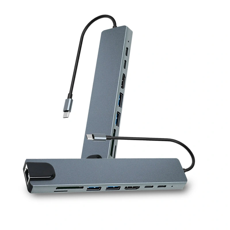 Type-C Docking Station To HDMI To HDTVVGA 8-in-1 HUB8IN1USB-C3.0PD Quick Charge
