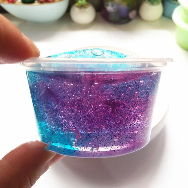 Slime Starry Colorful Crystal Mud