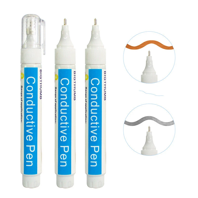 Circuit Repair Conductive Copper Paint Pen Room Temperature Curing Water-based Conductive Pen