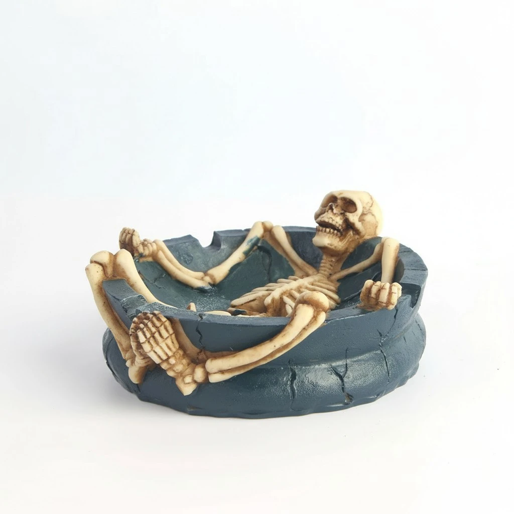 Nordic Decorative Resin Skull Halloween Ashtray