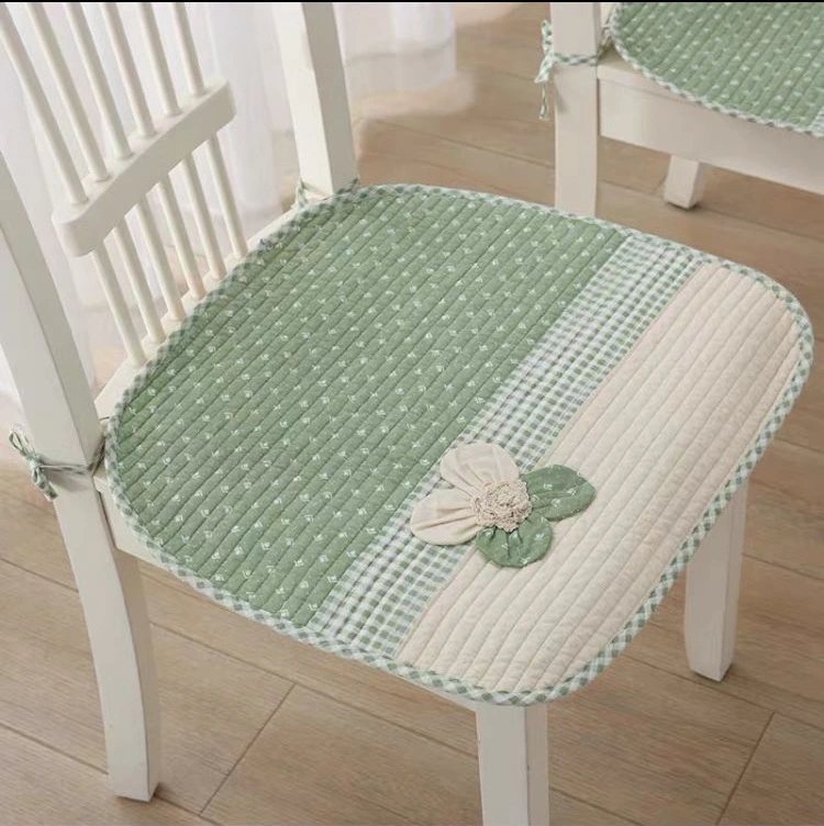 Cotton Fabric Dining Table And Chair Cushion With Anti-slip