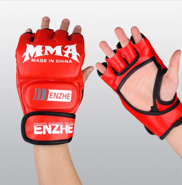 Sanda Muay Thai Half-finger Split Finger Fighting Gloves