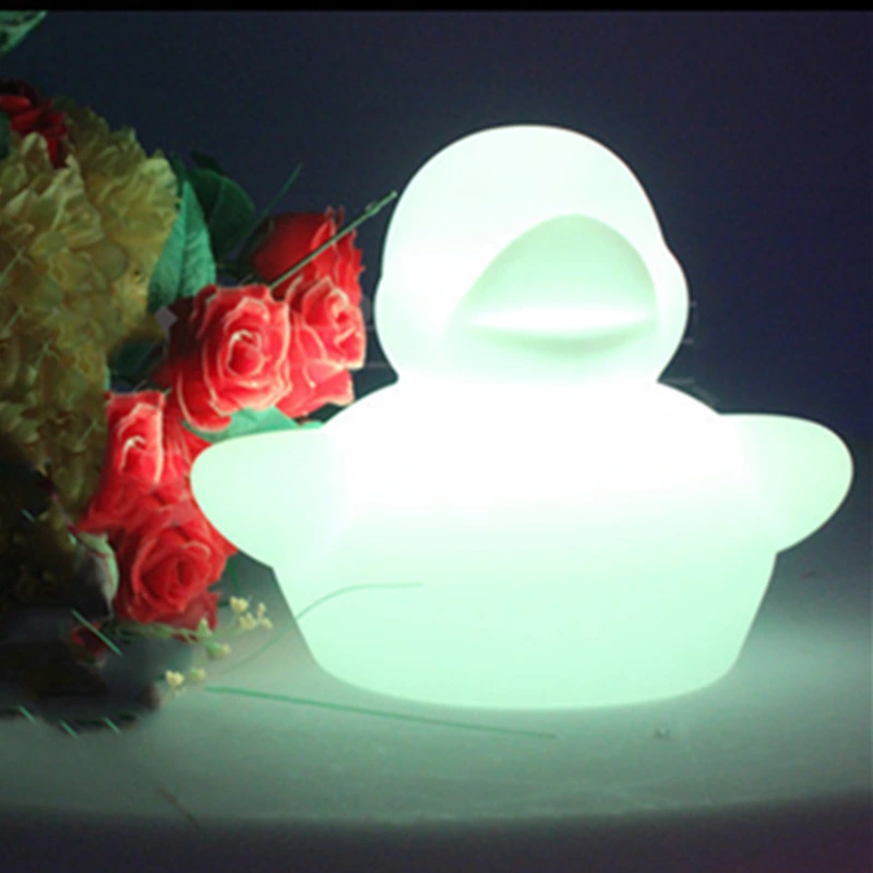 LED Rechargeable Colorful Luminous Duck Bedroom Decoration Table Lamp