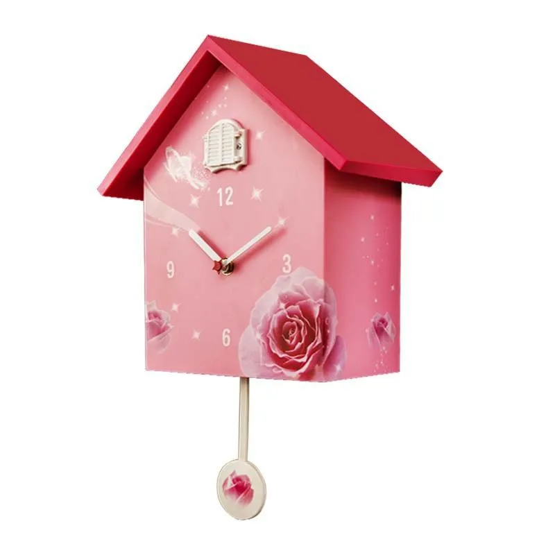 Light Song Cuckoo Clock 3D Simple Clock Living Room Fashion Sitting Clock Cuckoo Clock